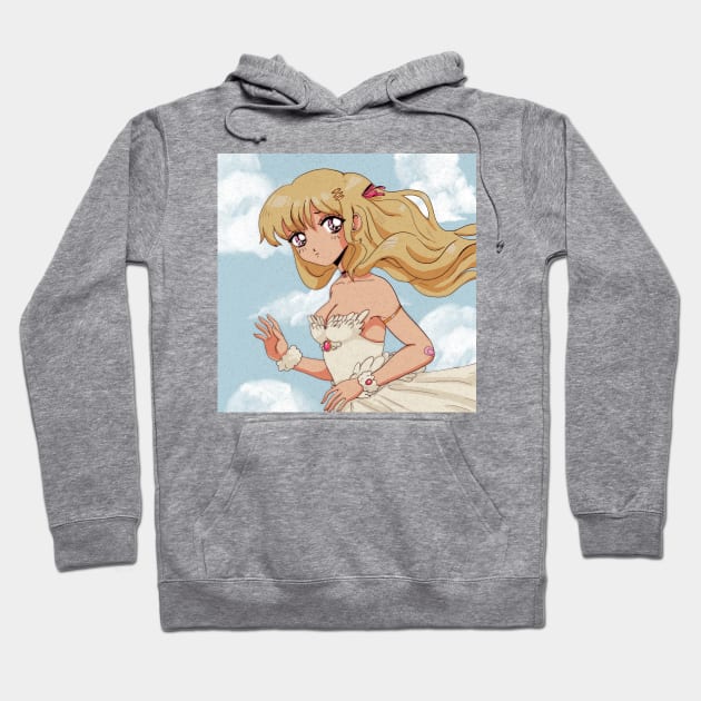 vintage anime Hoodie by KITTYFROGS